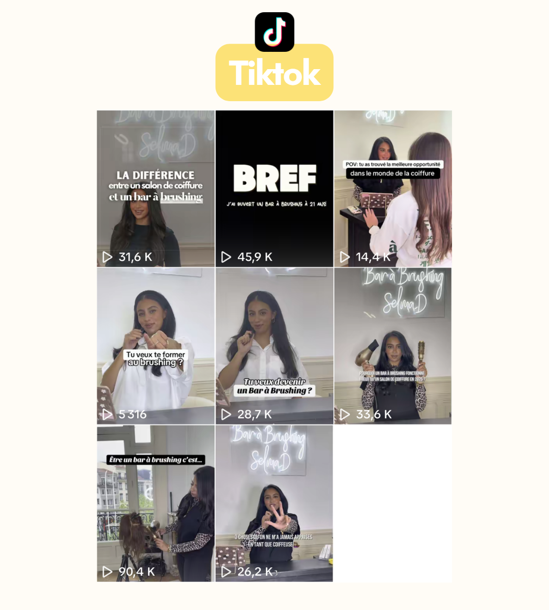 TikTok - Posts Bar à Brushing Académie