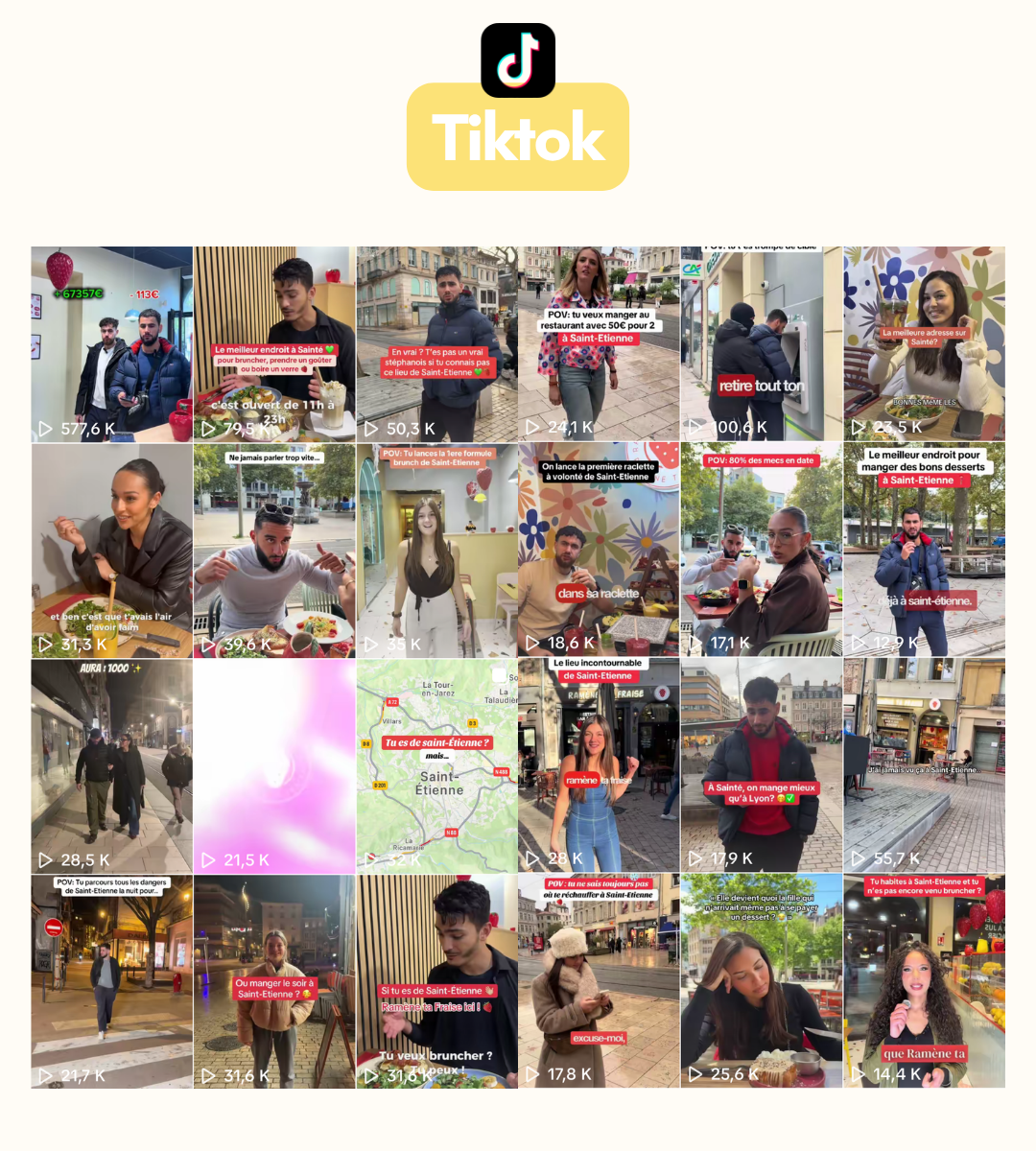 Ramène ta Fraise TikTok posts