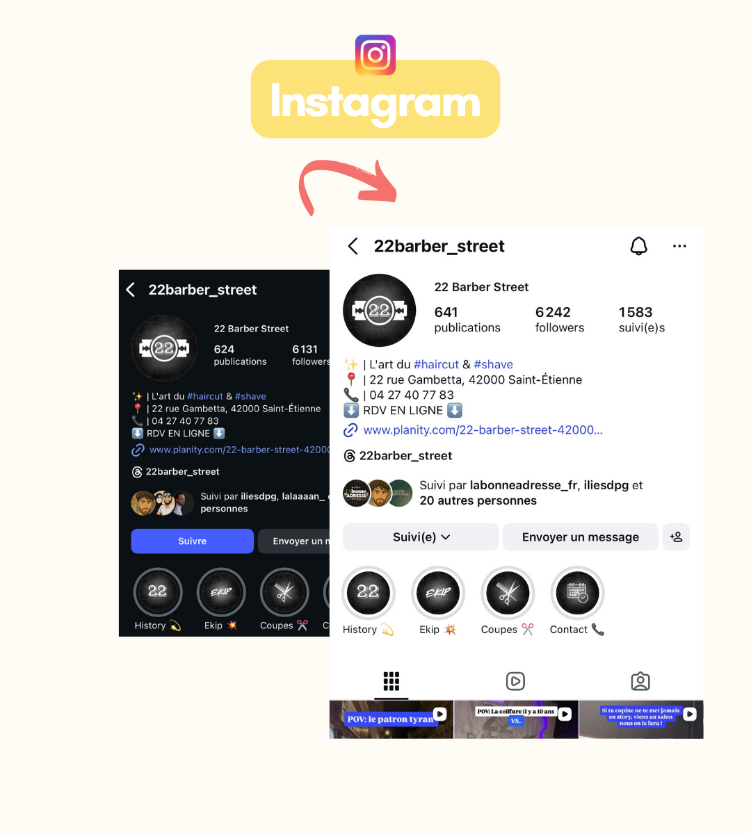 22 Barber Street Instagram profil