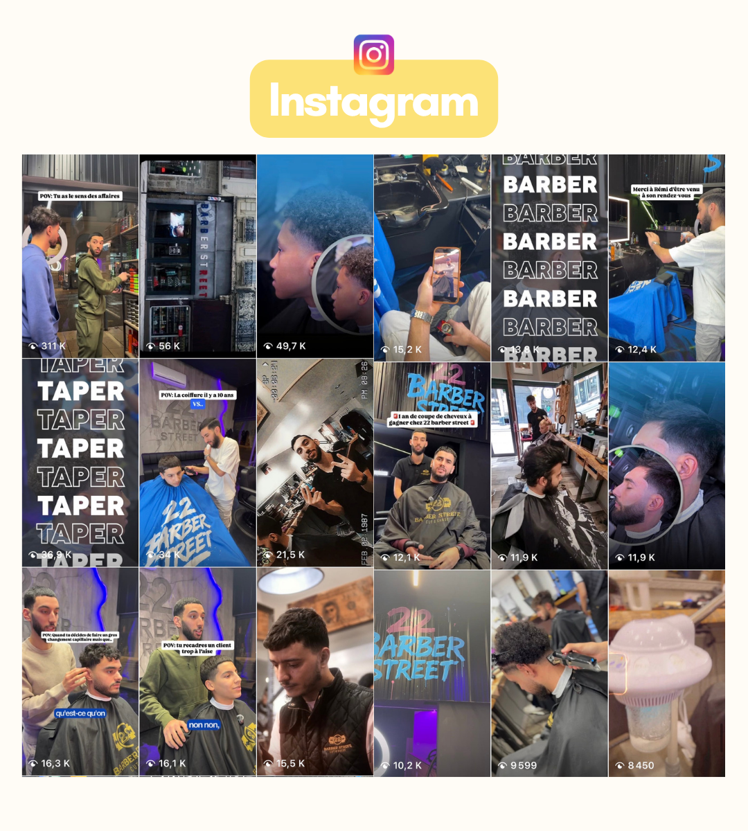 22 Barber Street Instagram posts